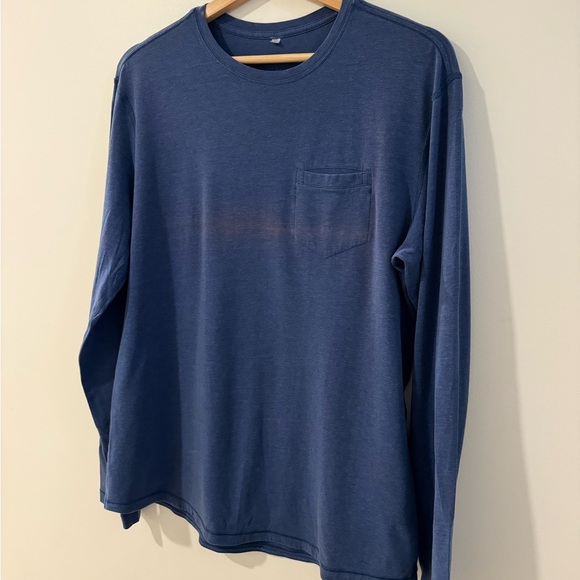 Lululemon Long Sleeve Tee Men’s Large Blue - Picture 2 of 5